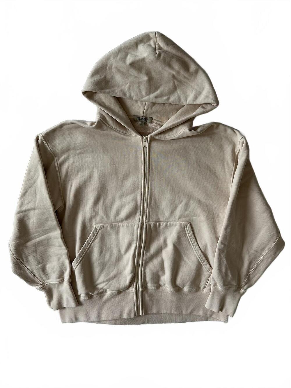 Yeezy Season 4 Zip Up Hoodie Sand Size M